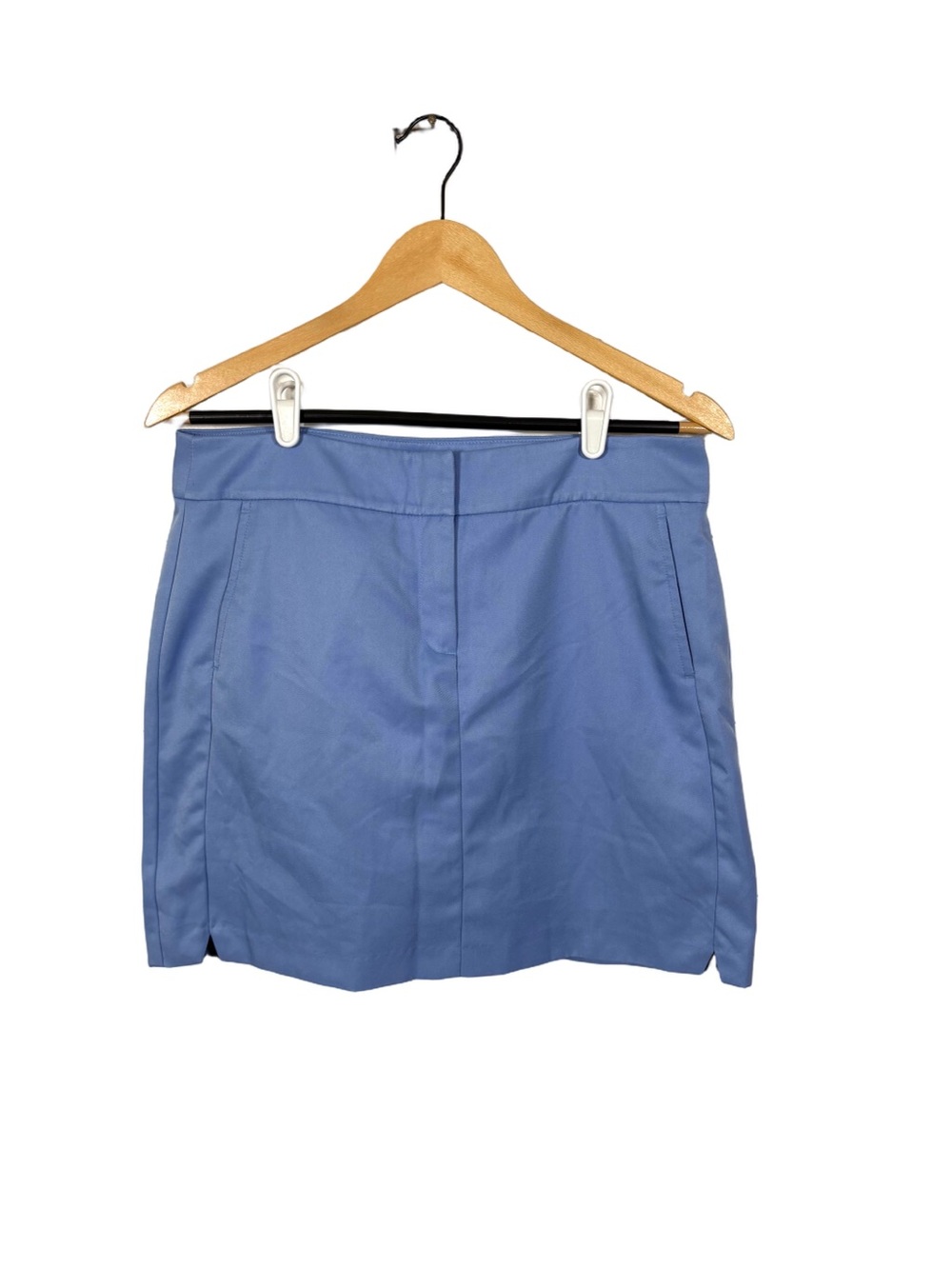 IZOD Golf Womens 8 Blue Golf Skort Skirt Built In Shorts Pockets 17”